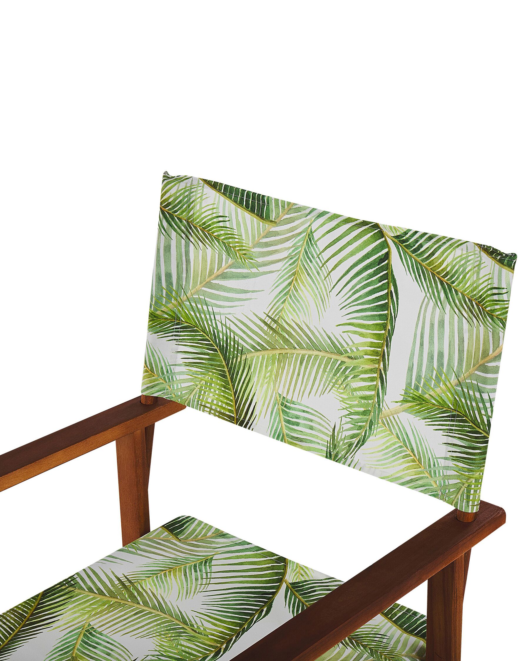 Set of 2 Garden Chairs CINE Acacia Wood Light Green
