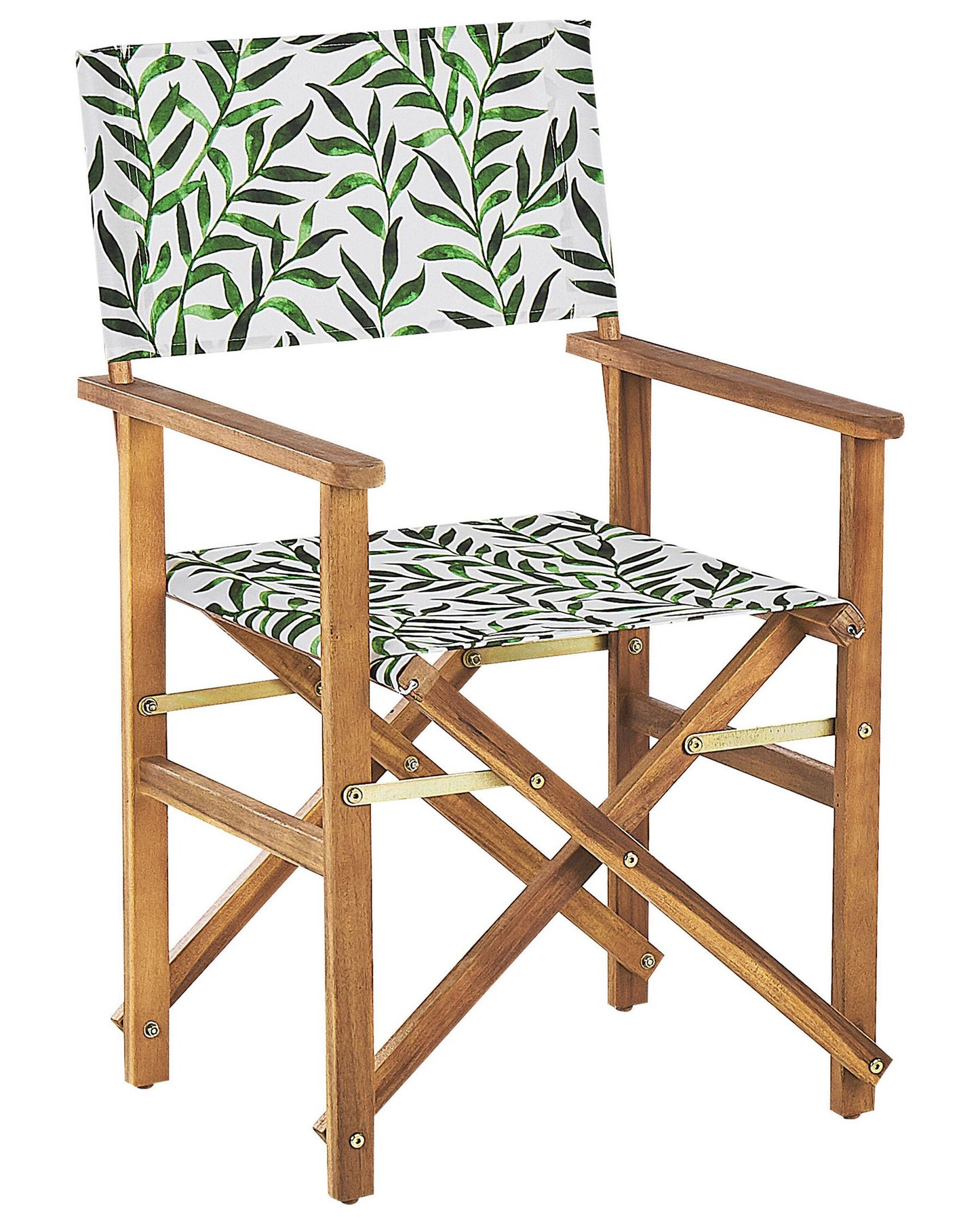 Set of 2 Garden Chairs CINE Acacia Wood White