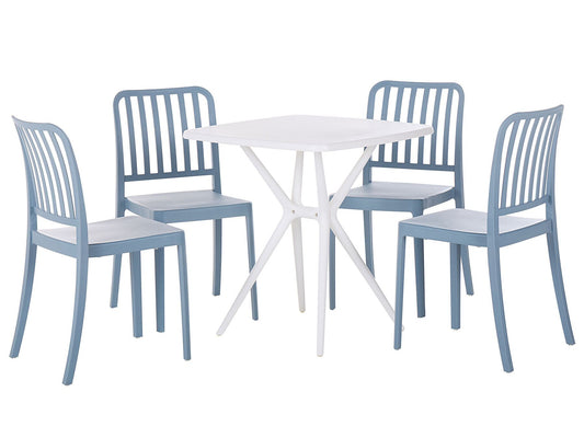 Garden Dining Set 4 Seater SERSALE Blue