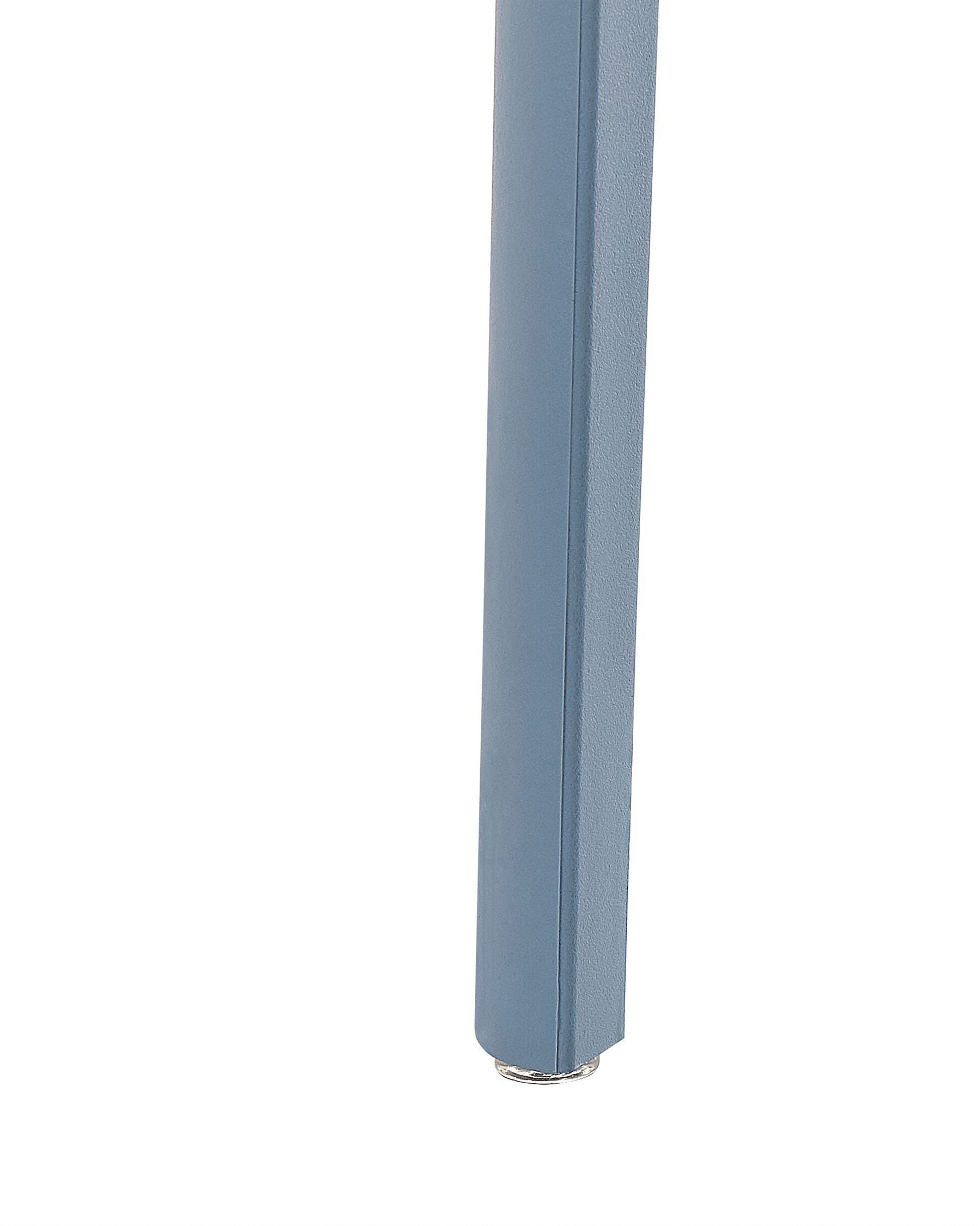 Set of 4 Garden Chairs SERSALE Synthetic Material Blue