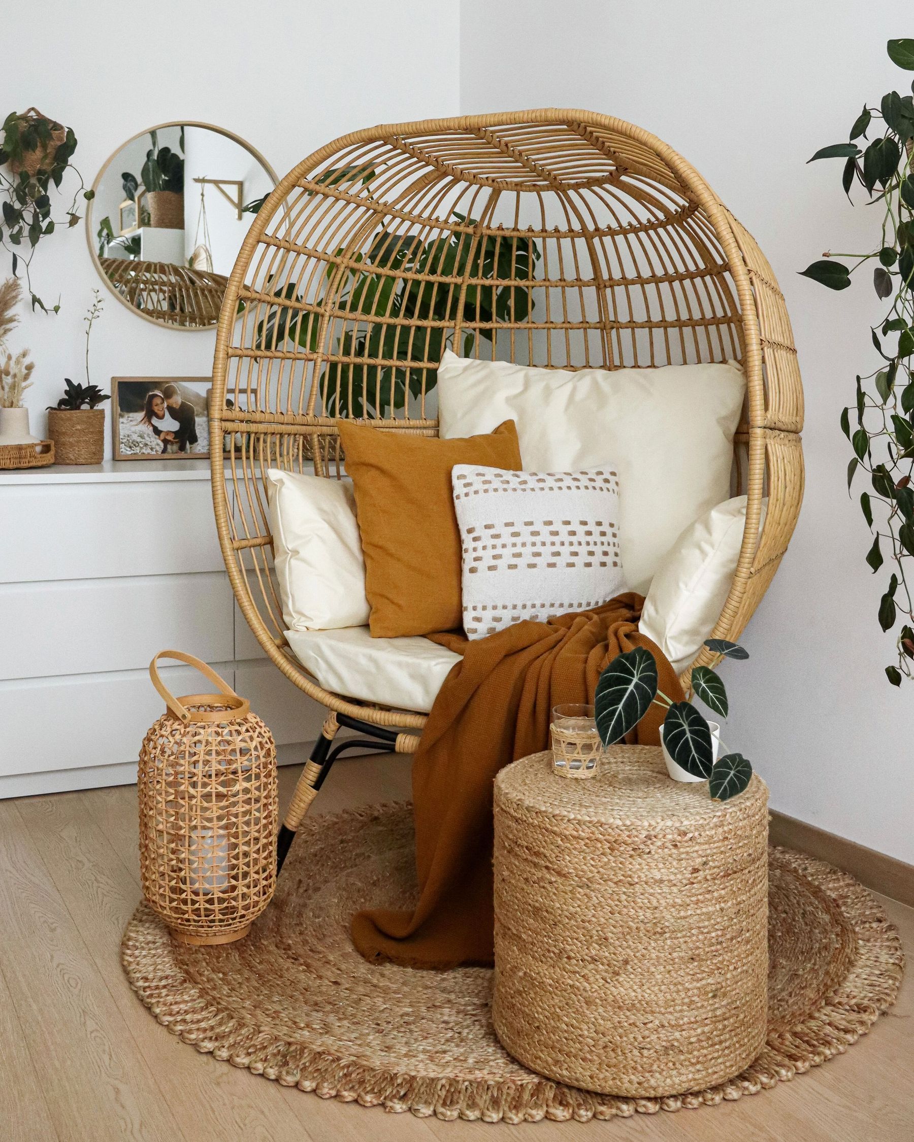 Garden Chair VEROLI PE Rattan Beige