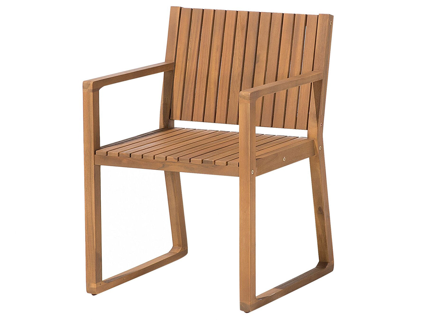 Garden Dining Set 6 Seater SASSARI Acacia Wood Brown