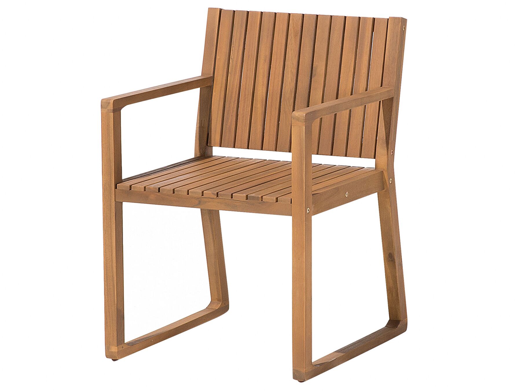 Garden Dining Set 6 Seater SASSARI Acacia Wood Brown