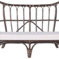Garden Lounge Set with Table 4 Seater BRINDISI Rattan Dark Brown