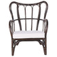 Garden Lounge Set with Table 4 Seater BRINDISI Rattan Dark Brown