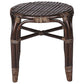 Garden Lounge Set with Table 4 Seater BRINDISI Rattan Dark Brown