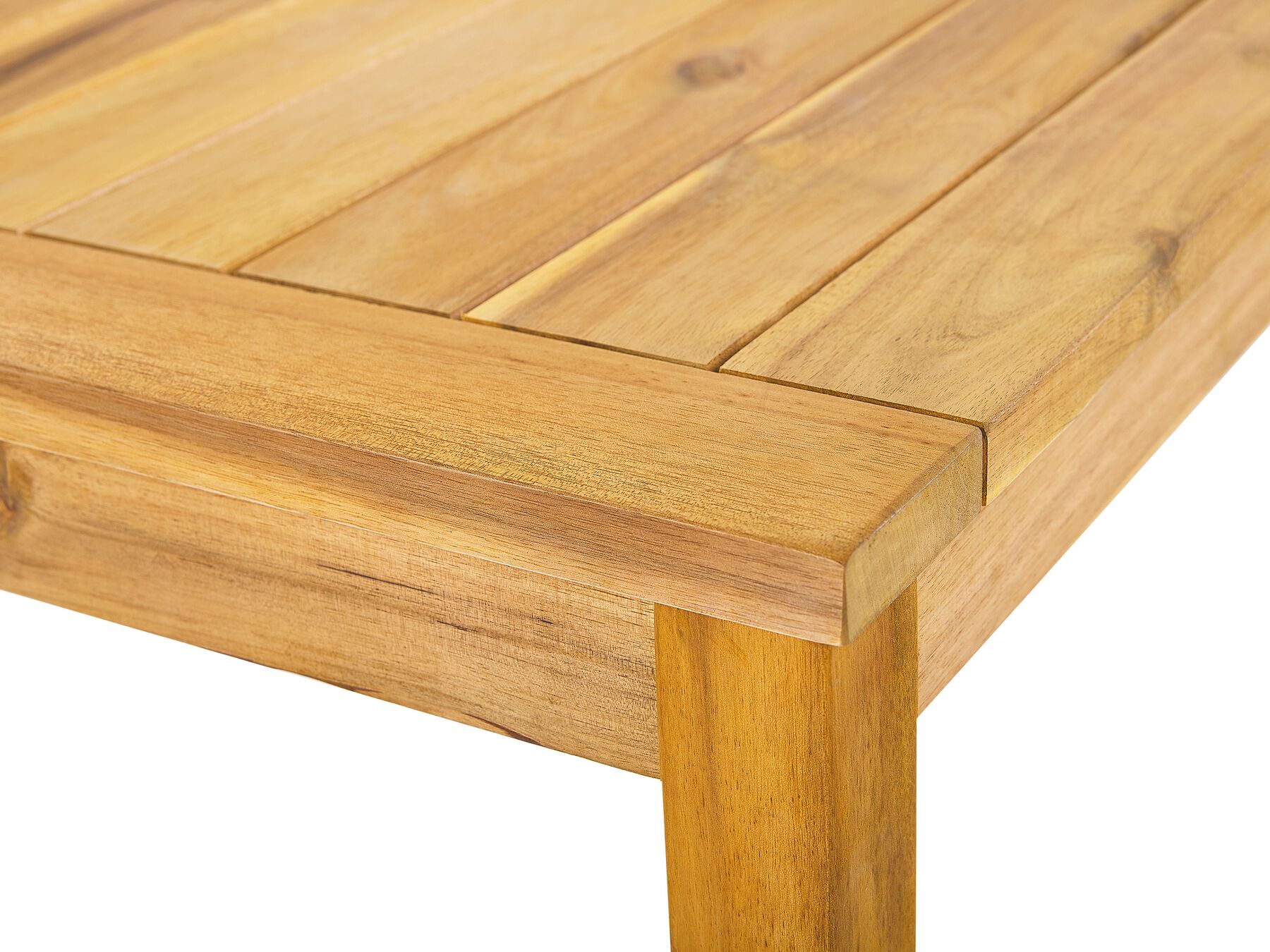 Garden Lounge Set with Table 4 Seater PALLANO Acacia Wood Dark Grey