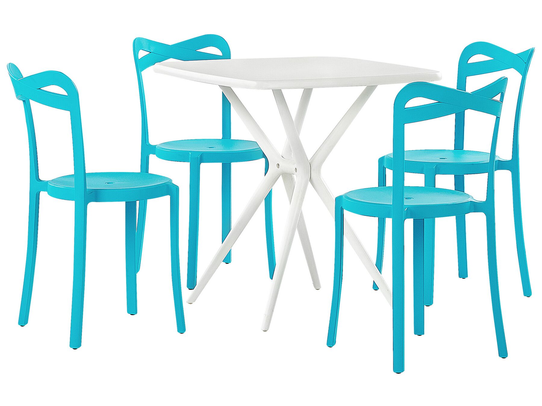 Garden Dining Set 4 Seater SERSALE/CAMOGLI Turquoise