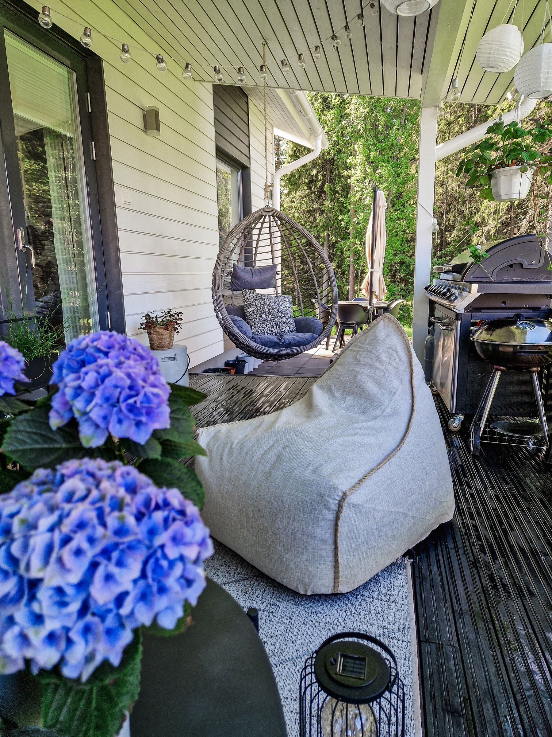 Hanging Chair TOLLO PE Rattan Grey