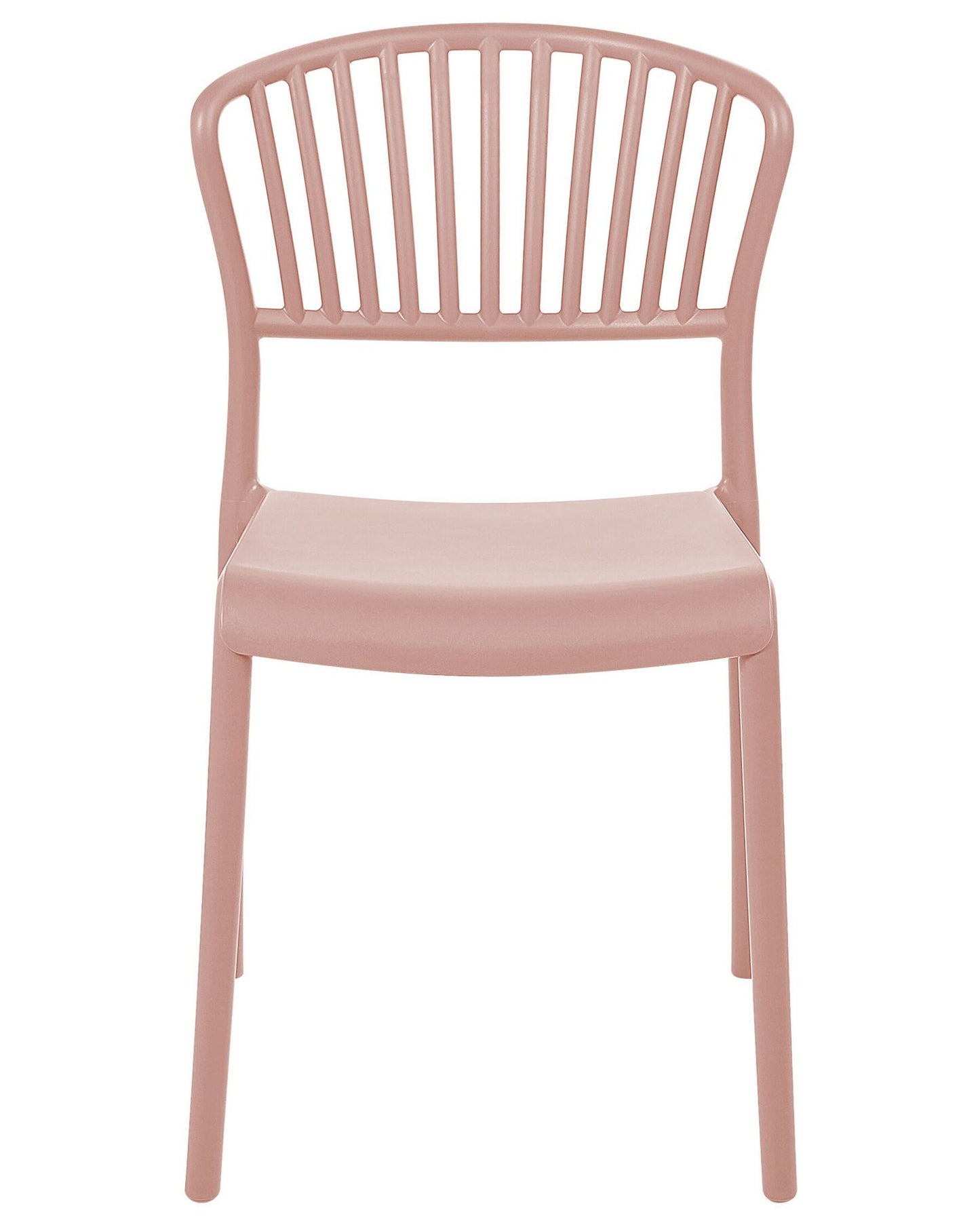 Set of 4 Garden Chairs GELA Pastel Pink
