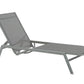 Steel Garden Sun Lounger Grey VERNAZZA