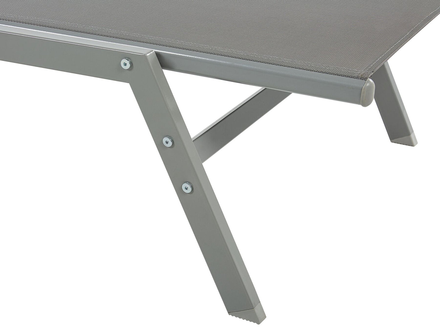 Steel Garden Sun Lounger Grey VERNAZZA