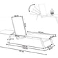 Steel Garden Sun Lounger Grey VERNAZZA