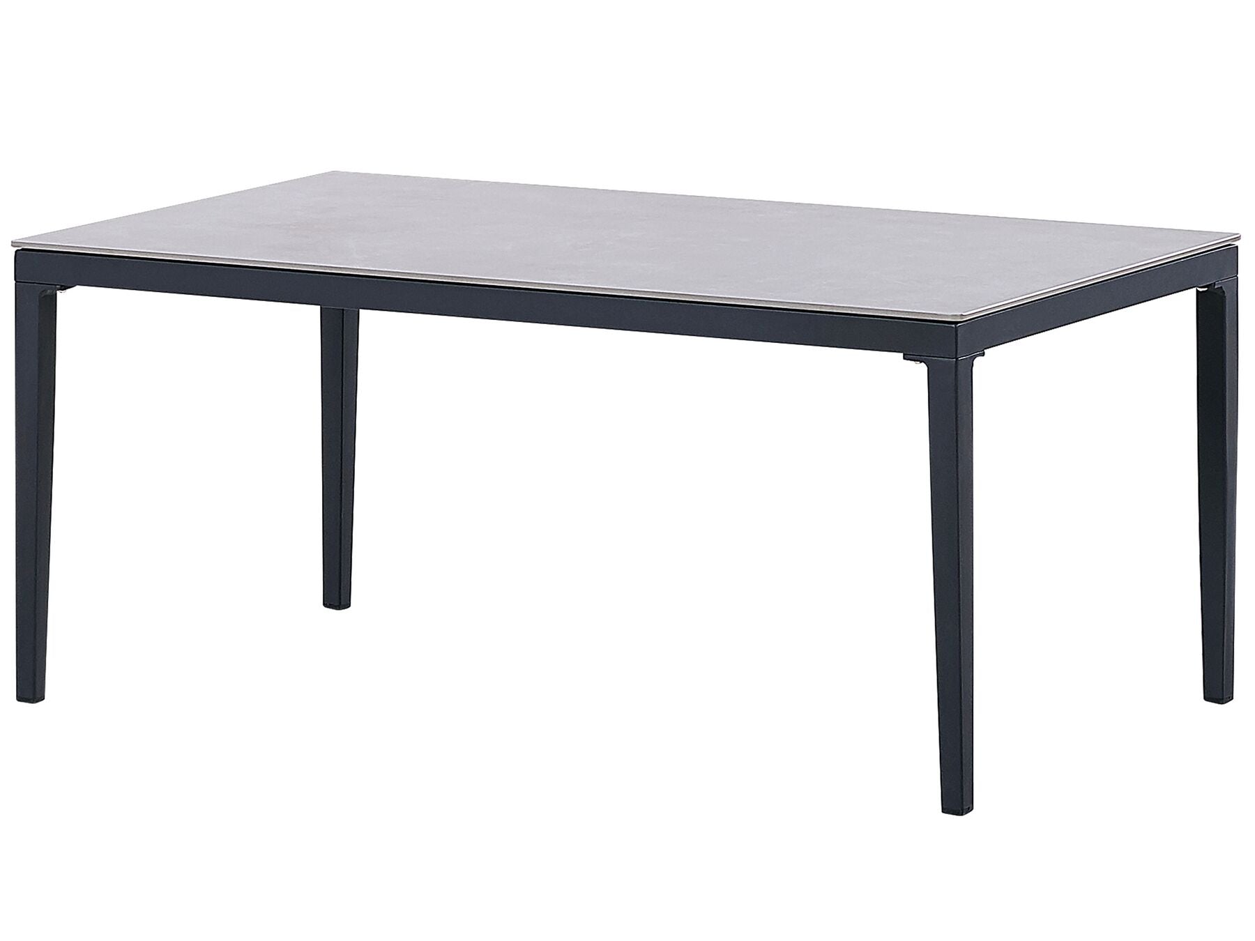 Garden Lounge Set with Table 4 Seater SCIACCA Metal Grey