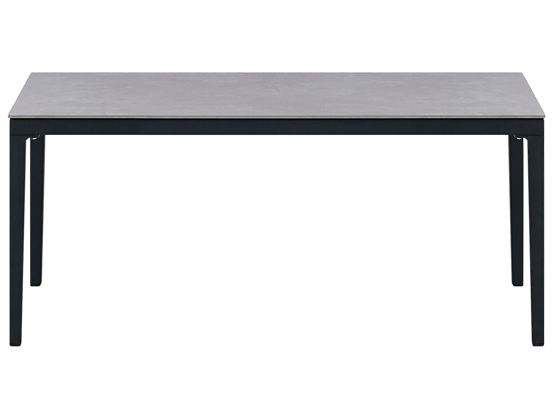 Garden Lounge Set with Table 4 Seater SCIACCA Metal Grey