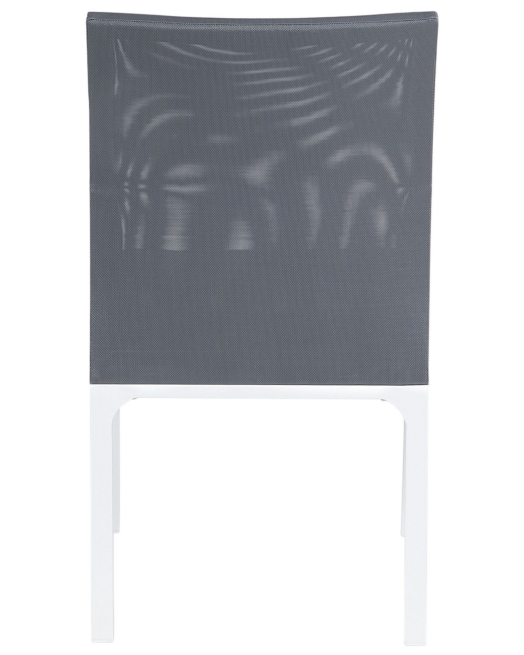 Set of 8 Chairs BACOLI Fabric Dark Grey