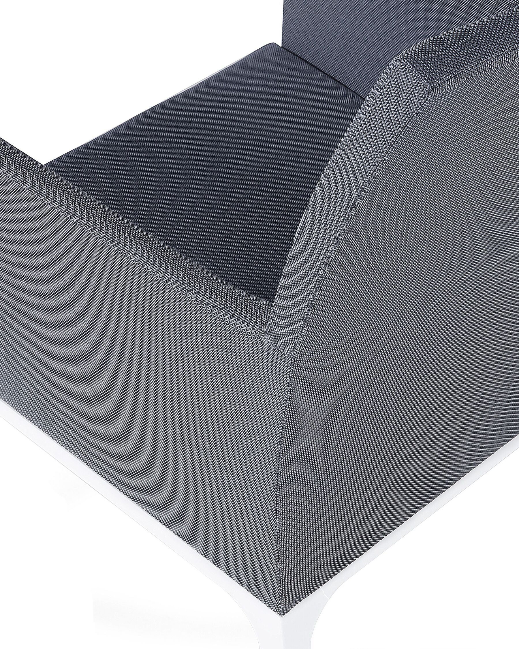 Set of 8 Chairs BACOLI Fabric Dark Grey