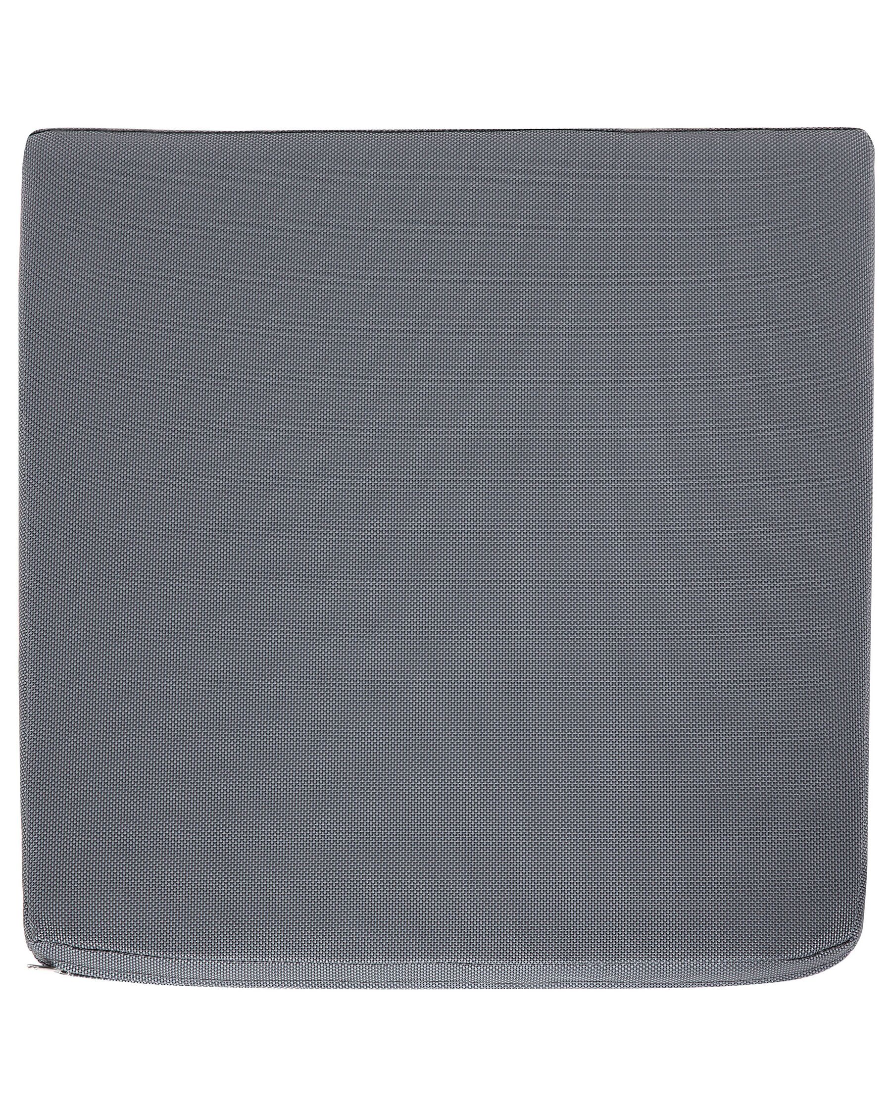 Set of 6 Garden Chairs BACOLI Fabric Dark Grey