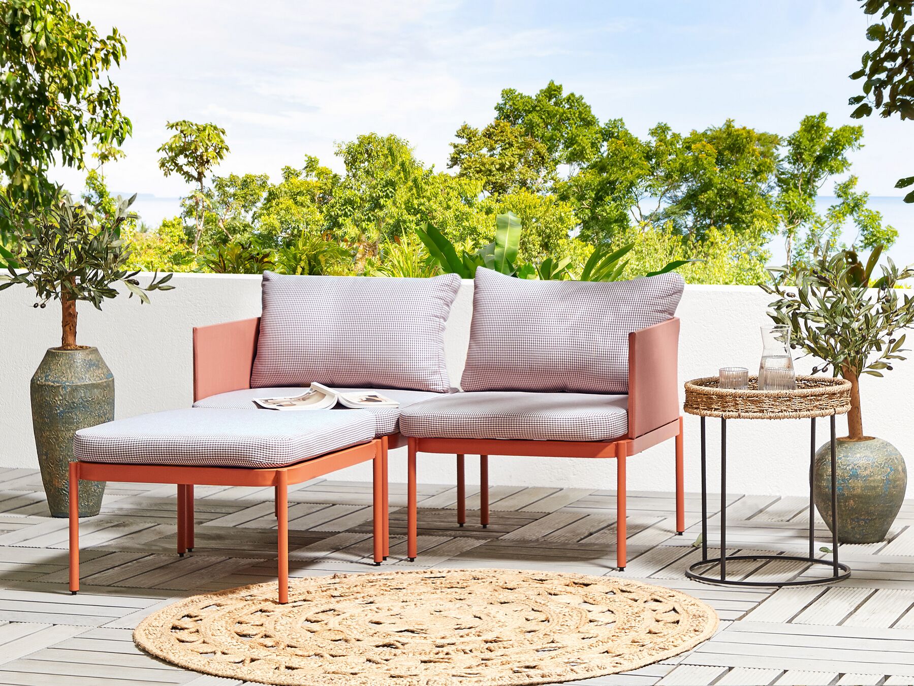 garden sofa 2 seater susua rattan natural