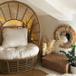 Garden Armchair LIDO Rattan Beige
