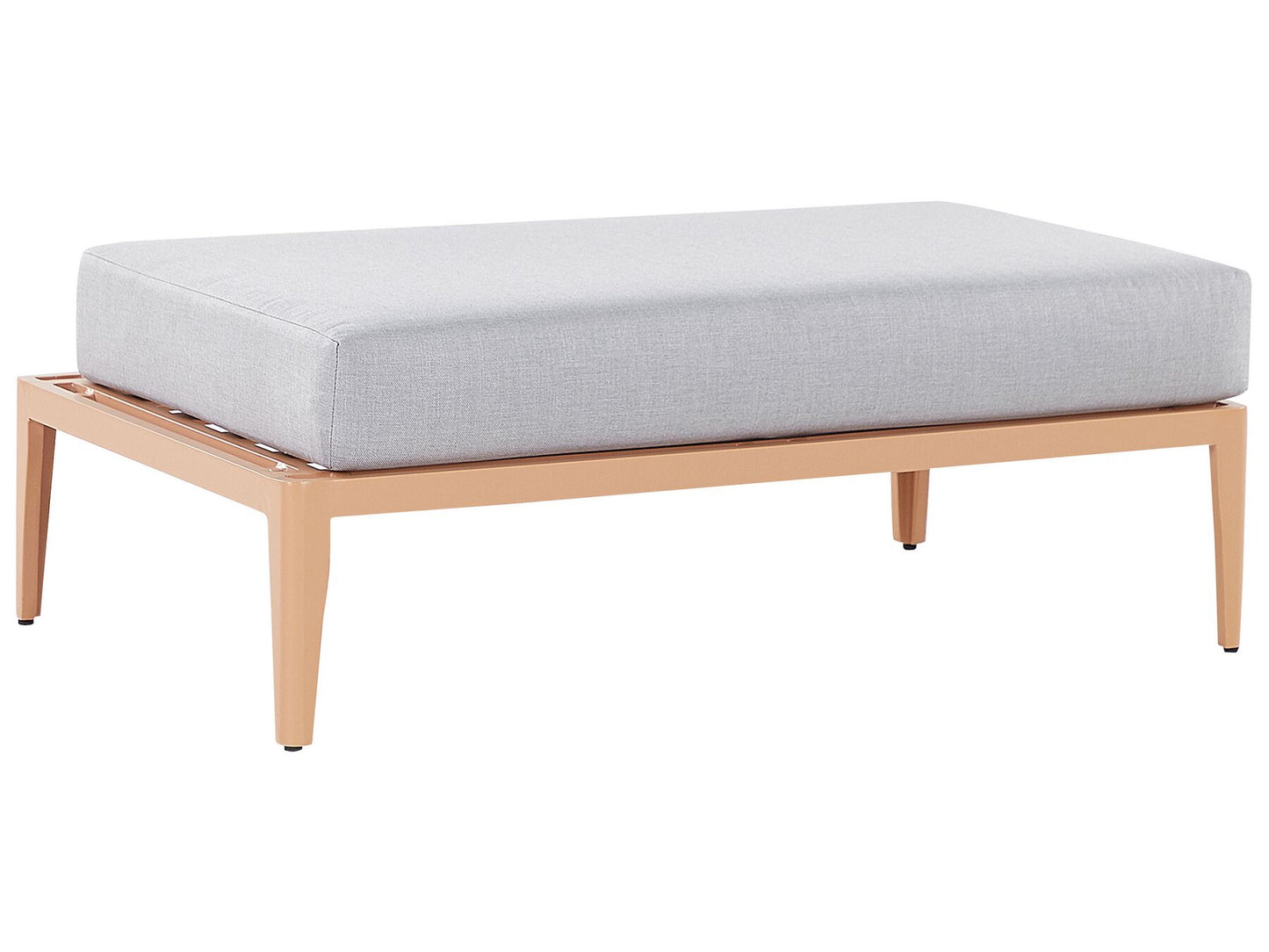 Garden Corner Sofa with Table 6 Seater RIMA III Left Hand Modular Metal Grey