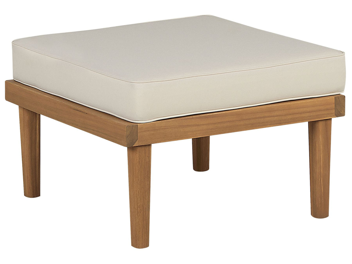 Garden Lounge Set with Table and Ottoman 6 Seater BARATTI Acacia Wood Brown