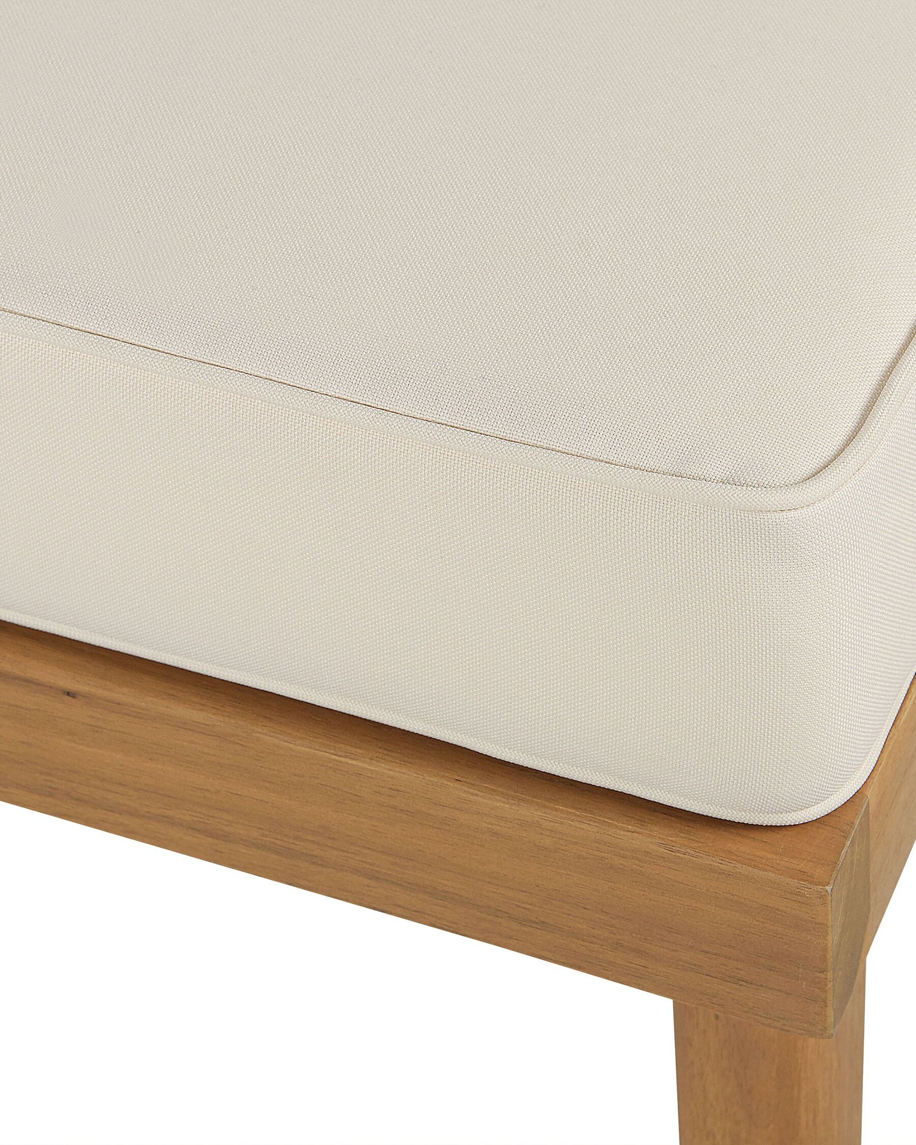 Garden Armchair with Ottoman BARATTI Acacia Wood Brown