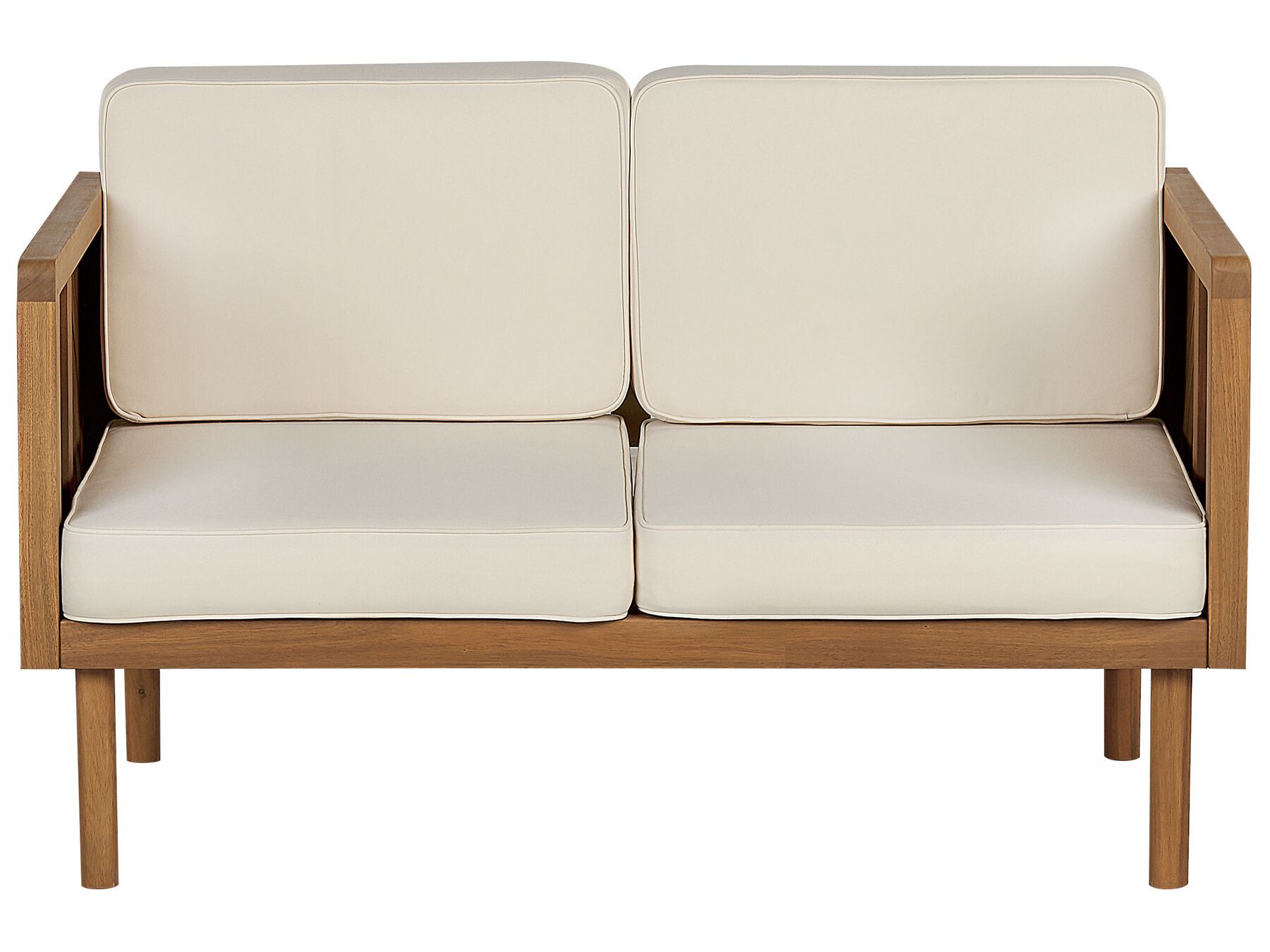 Garden Sofa 2 Seater BARATTI Acacia Wood Brown