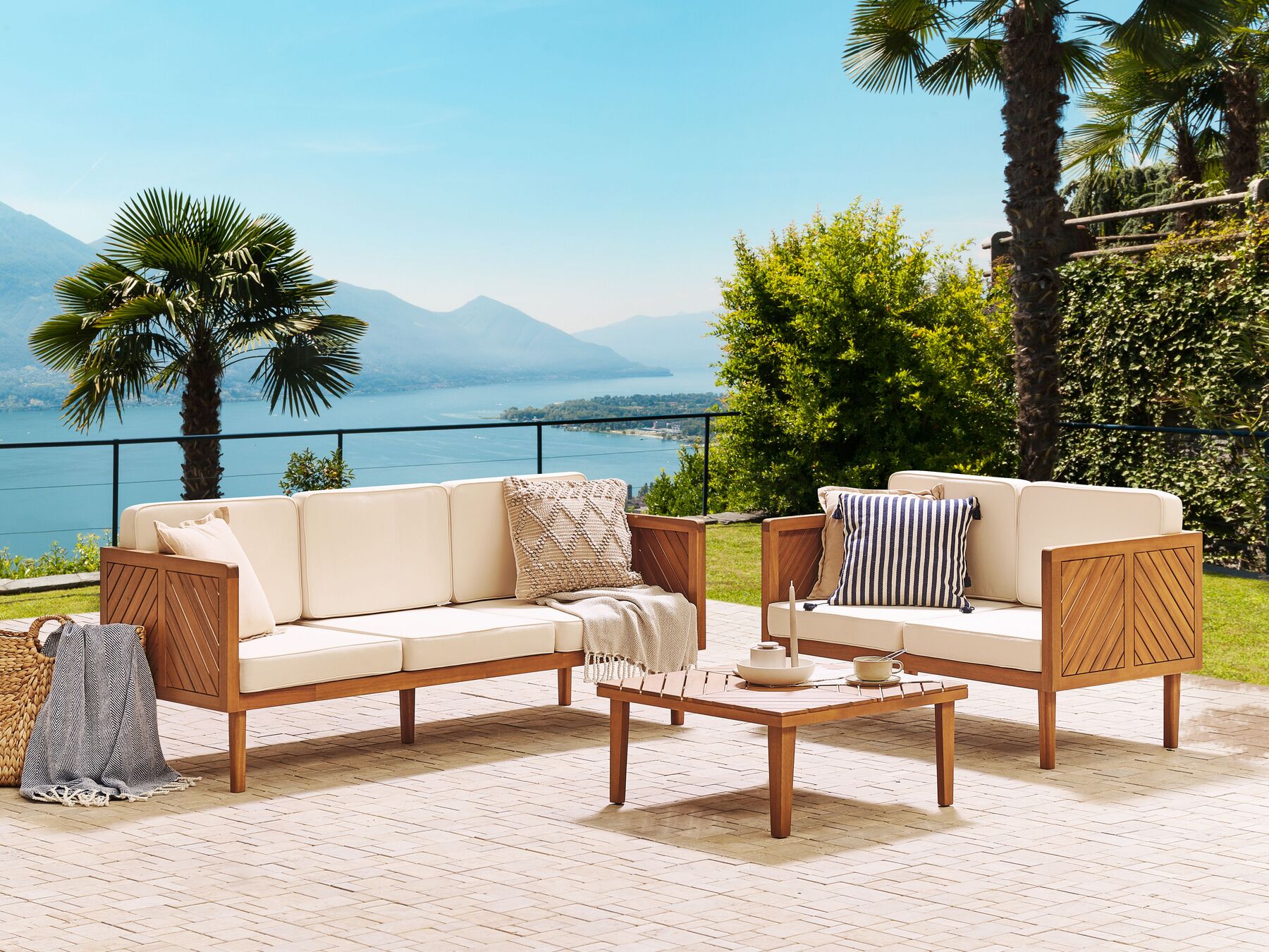 garden sofa 2 seater susua rattan natural