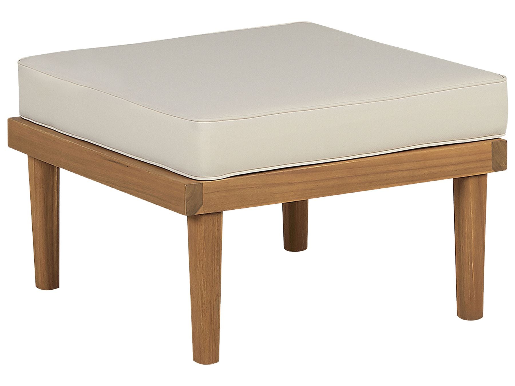 Garden Ottoman BARATTI Acacia Wood Brown