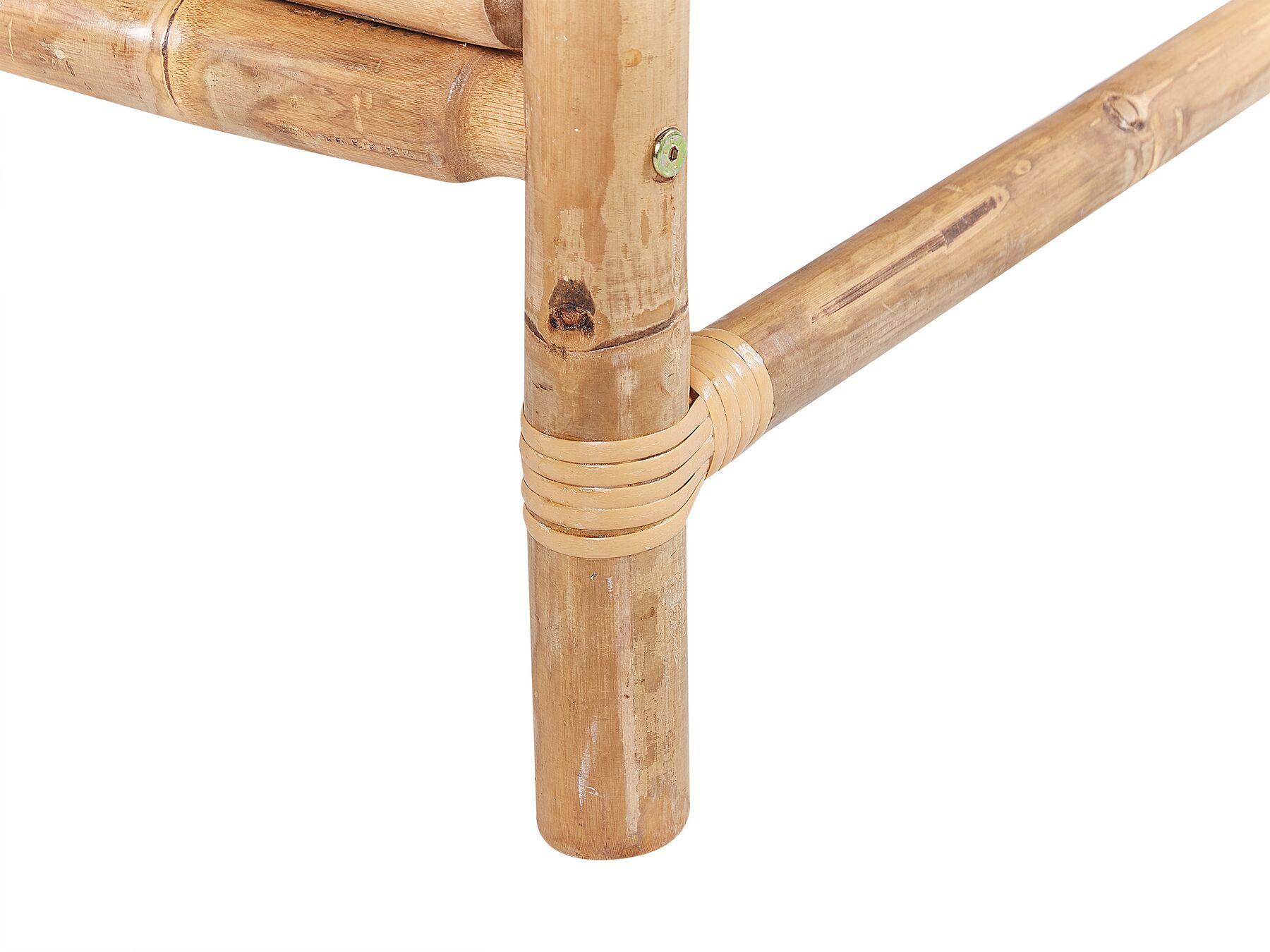 Garden Lounge Set with Table 4 Seater RICCIONE Bamboo Wood Light Brown