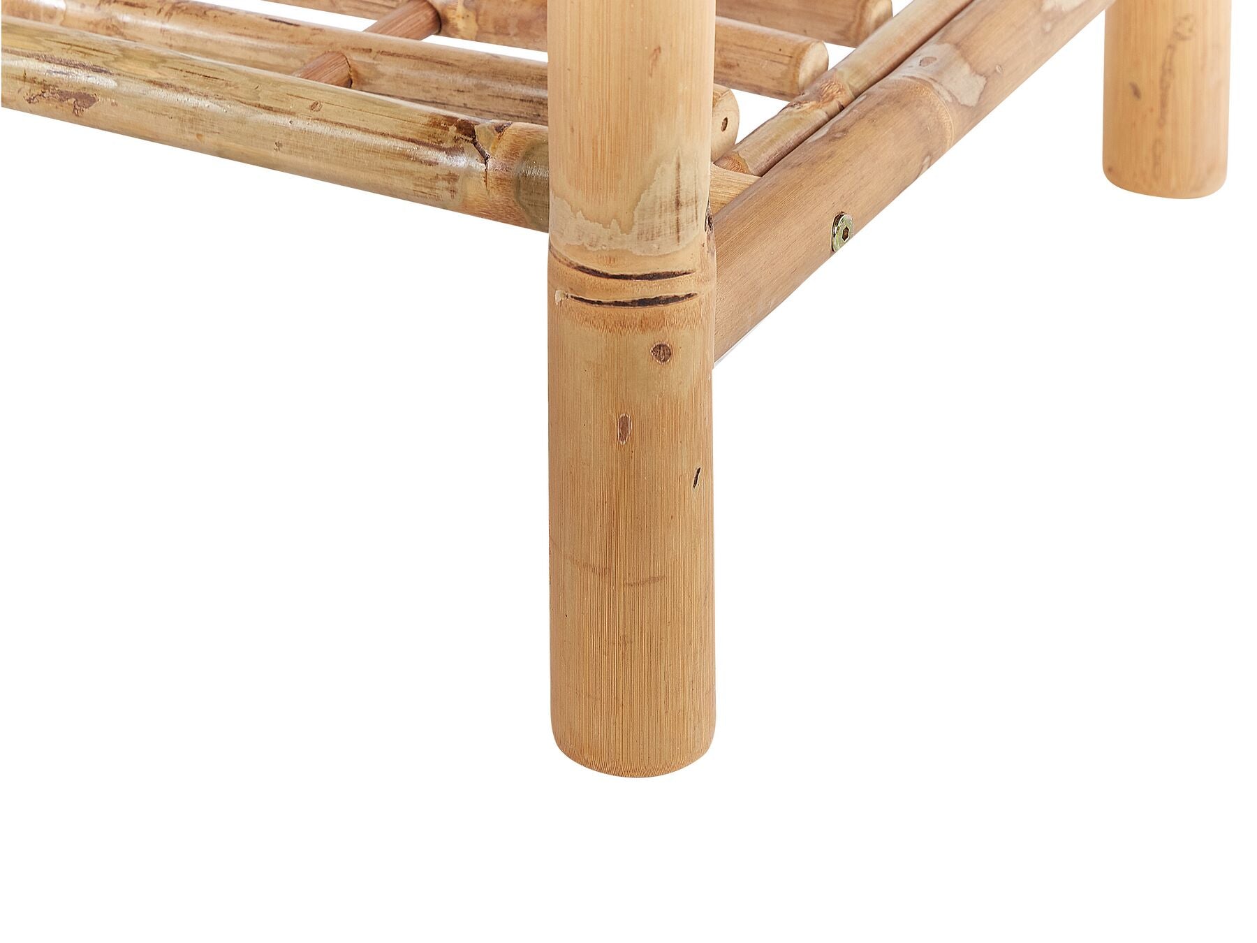 Garden Lounge Set with Table 4 Seater RICCIONE Bamboo Wood Light Brown