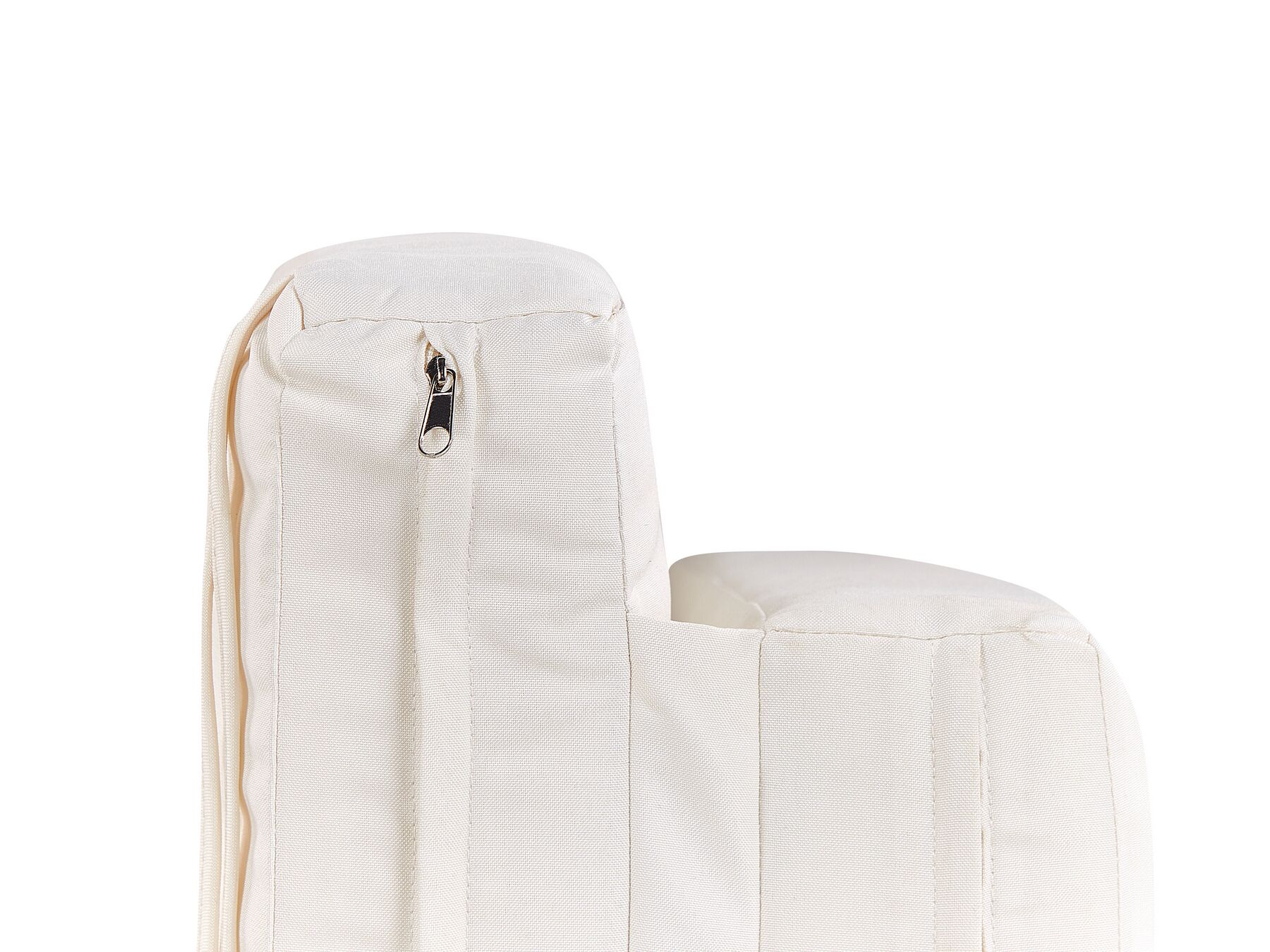Sun Lounger with Cushion LIGURE Reclining Bamboo Wood Brown