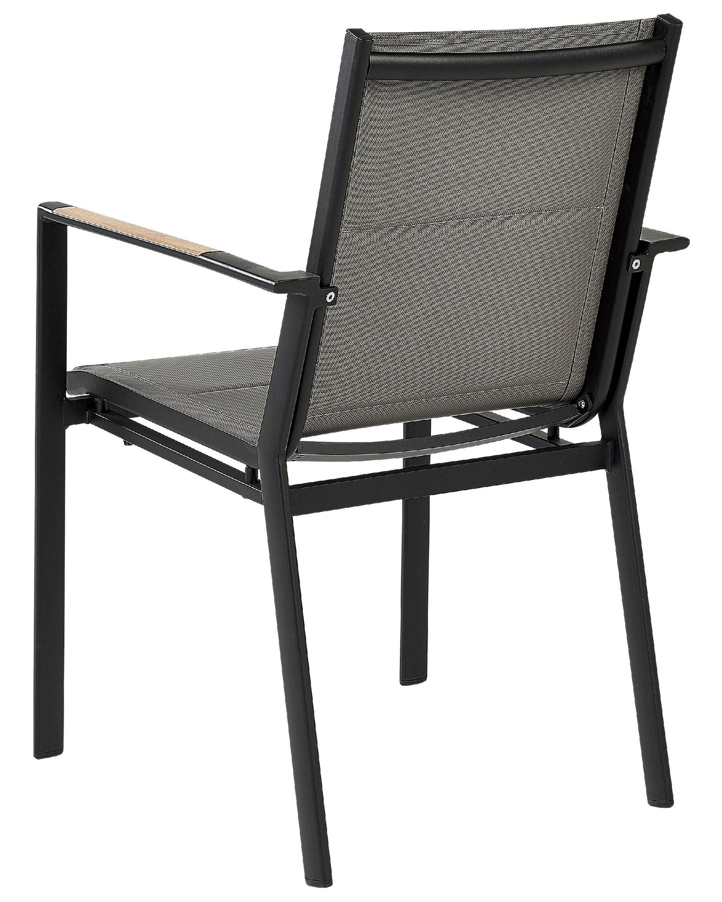 Set of 6 Garden Chairs BUSSETO Metal Black