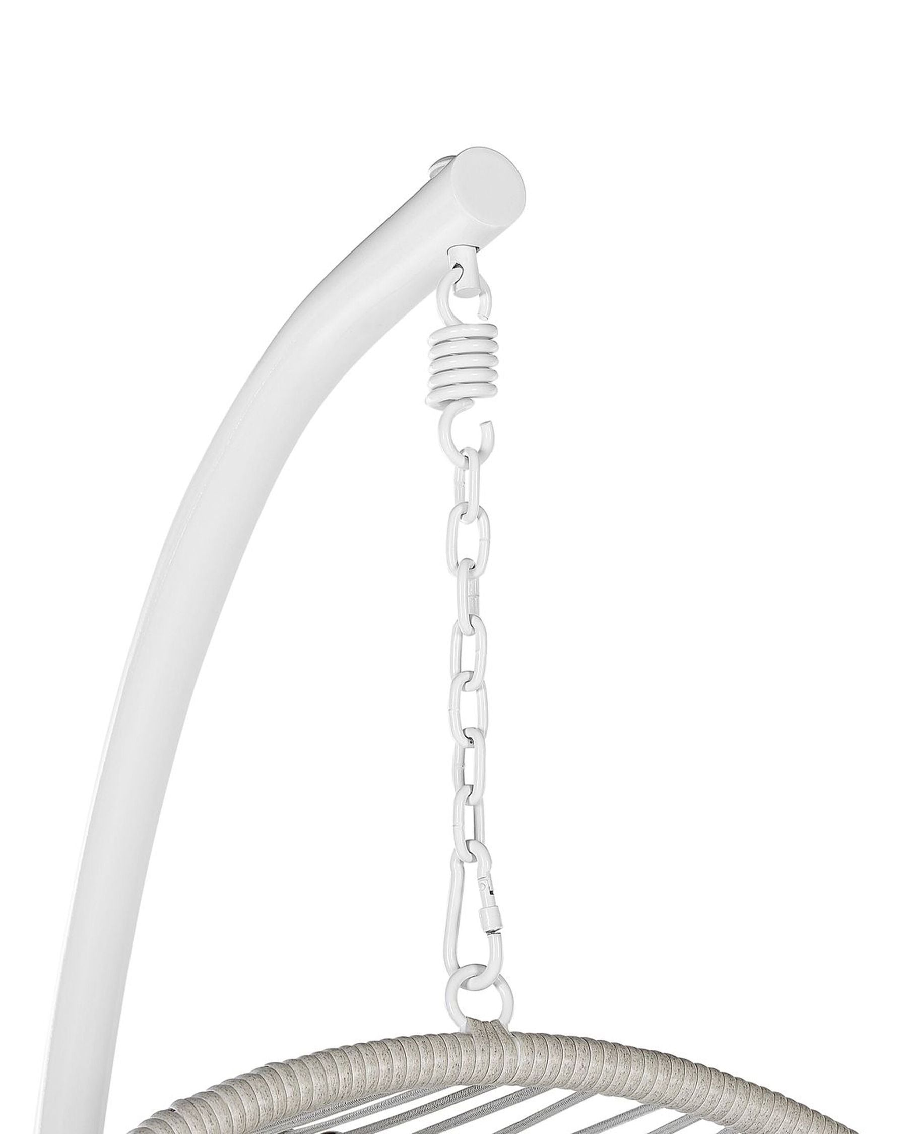 Hanging Chair with Stand Rattan White