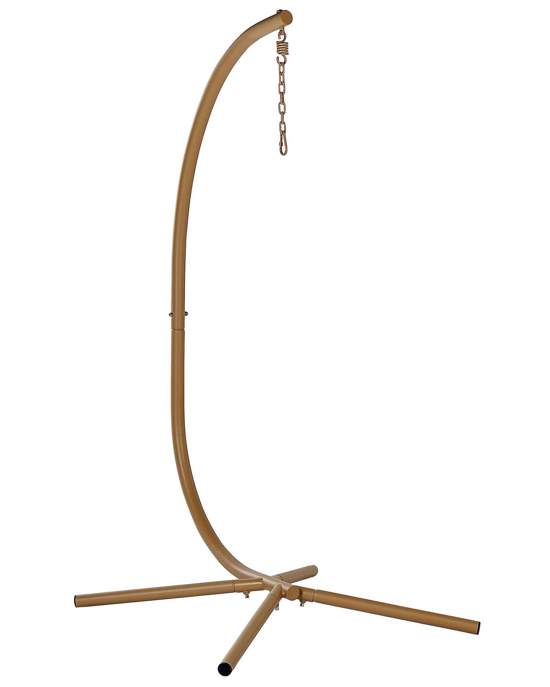 Hanging Chair with Stand Rattan Beige