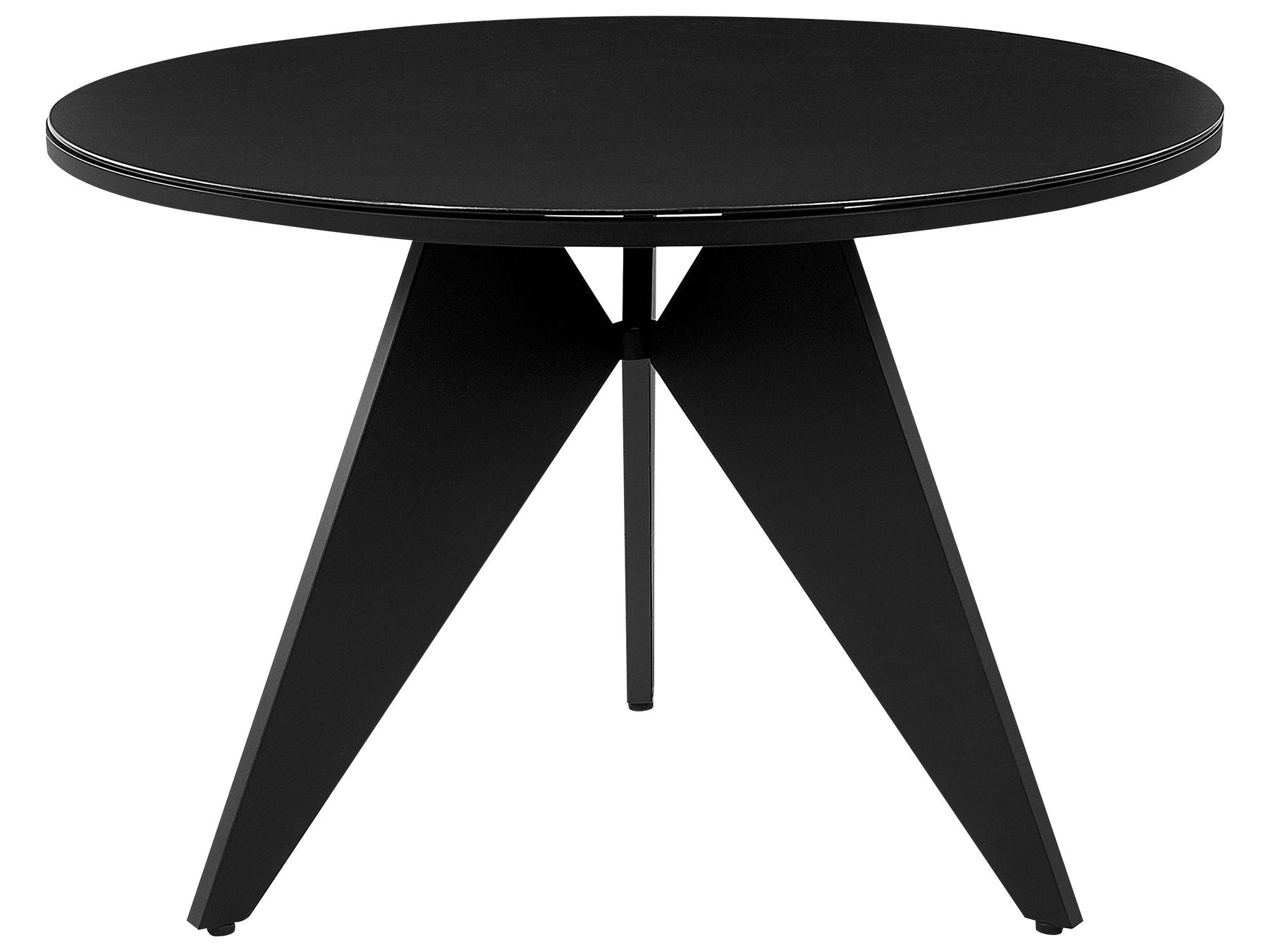 Garden Dining Set 4 Seater OLMETTO/BUSSETO Metal Black