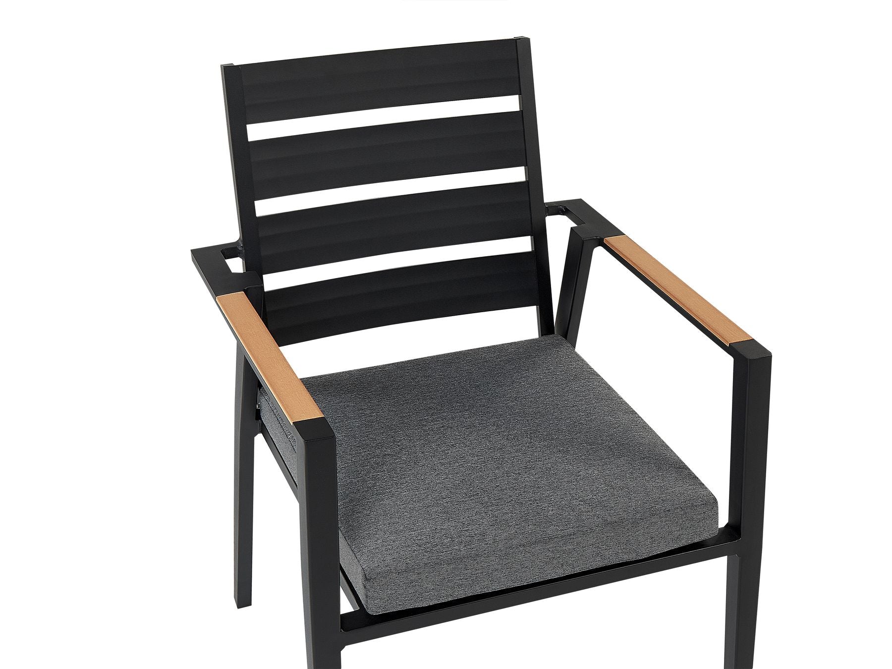 Garden Dining Set 8 Seater VALCANETTO/TAVIANO with Cushions Metal Black