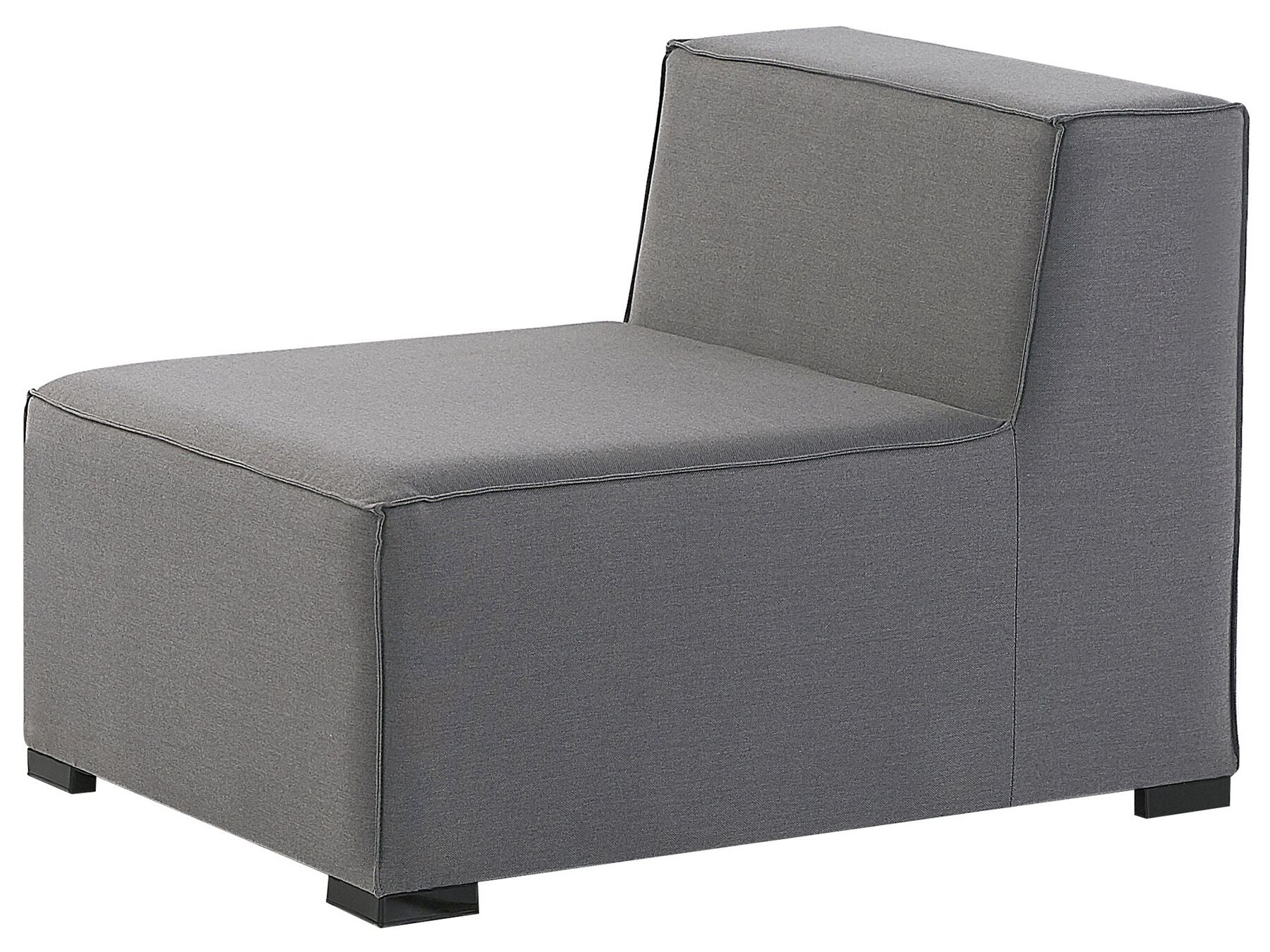Garden Sofa with Ottoman 4 Seater AREZZO Modular Grey