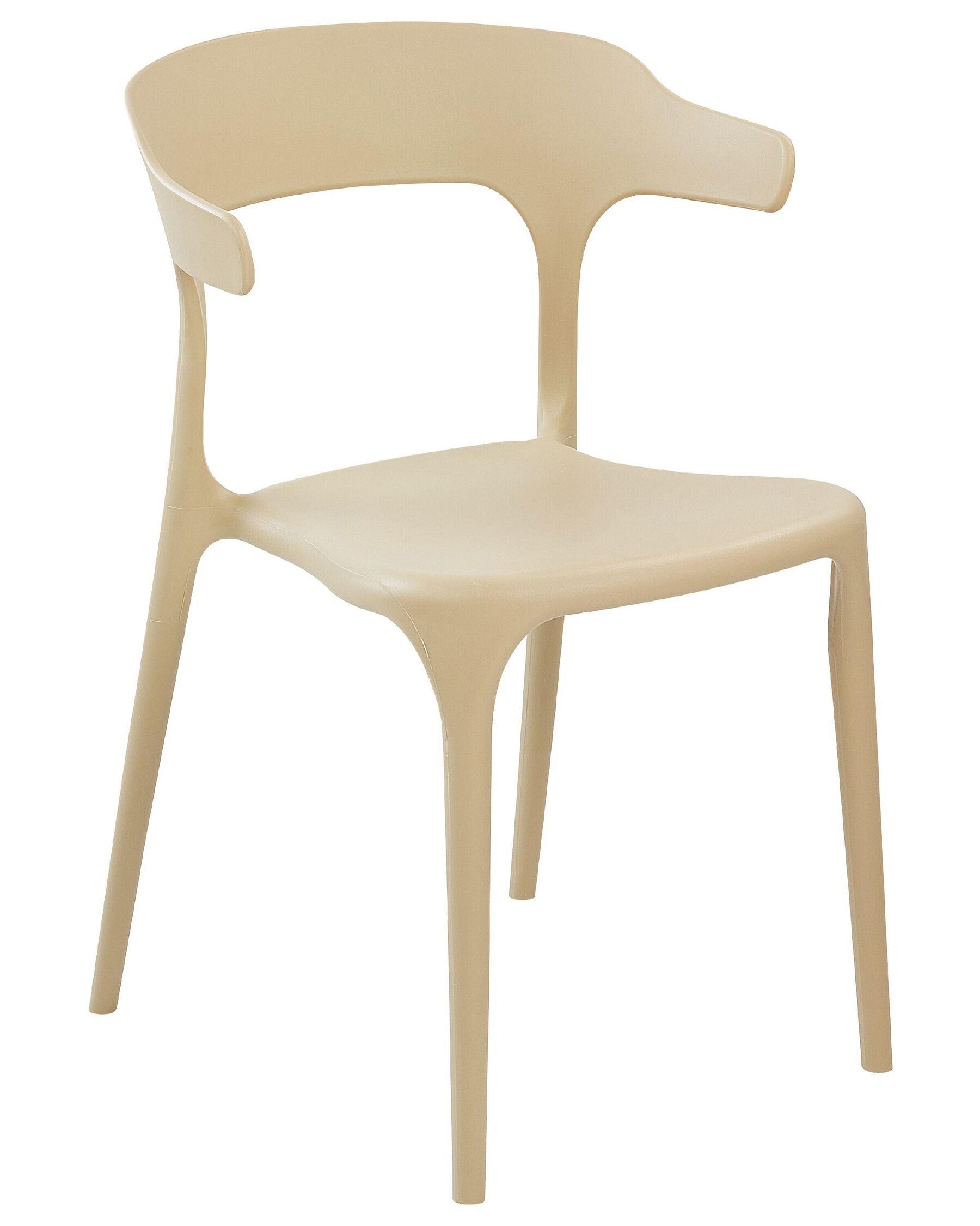Set of 8 Dining Chairs GUBBIO Sand Beige