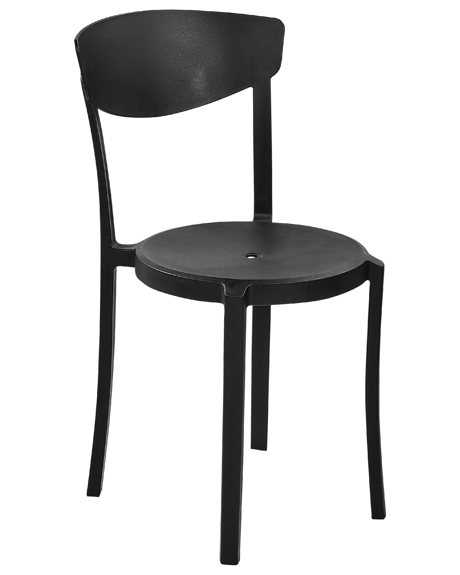 Set of 8 Dining Chairs VIESTE Black