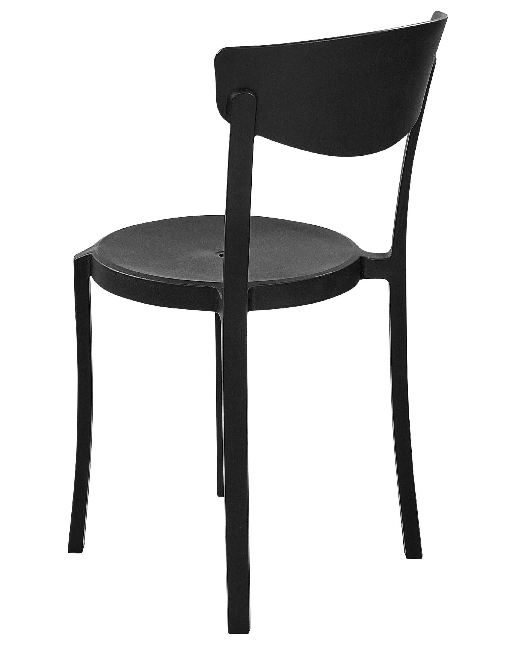 Set of 8 Dining Chairs VIESTE Black