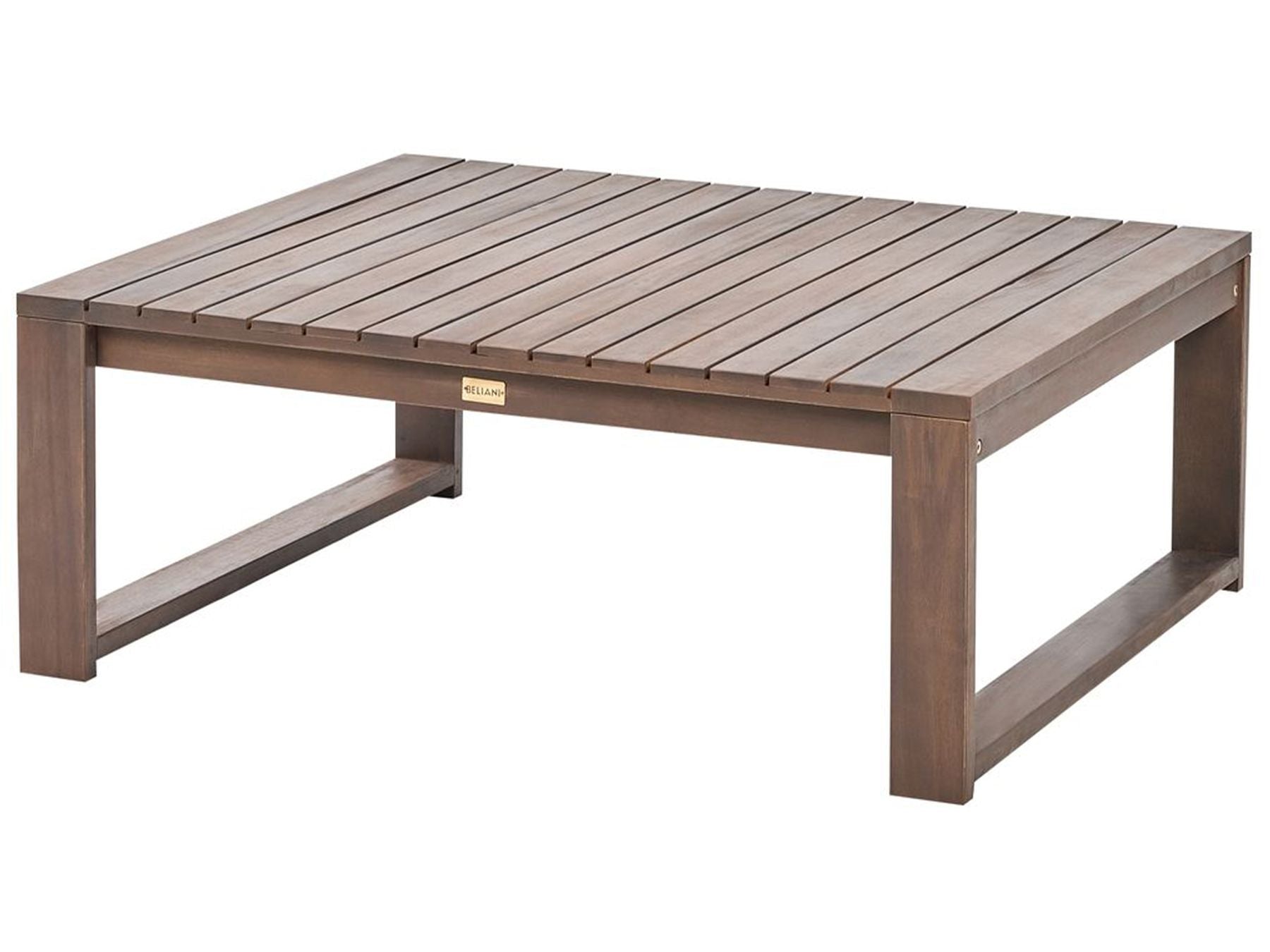 Garden Lounge Set with Table 5 Seater TIMOR Modular Certified Acacia Wood Dark Brown