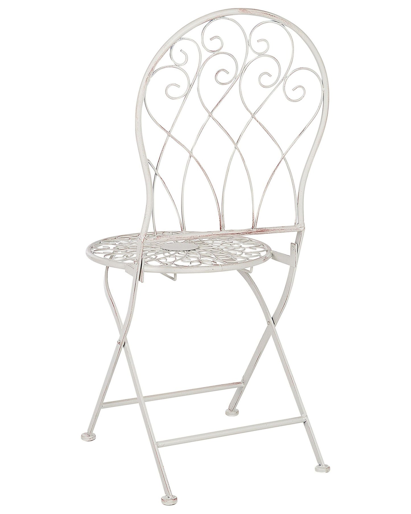 Set of 2 Garden Chairs STIFFE Metal White
