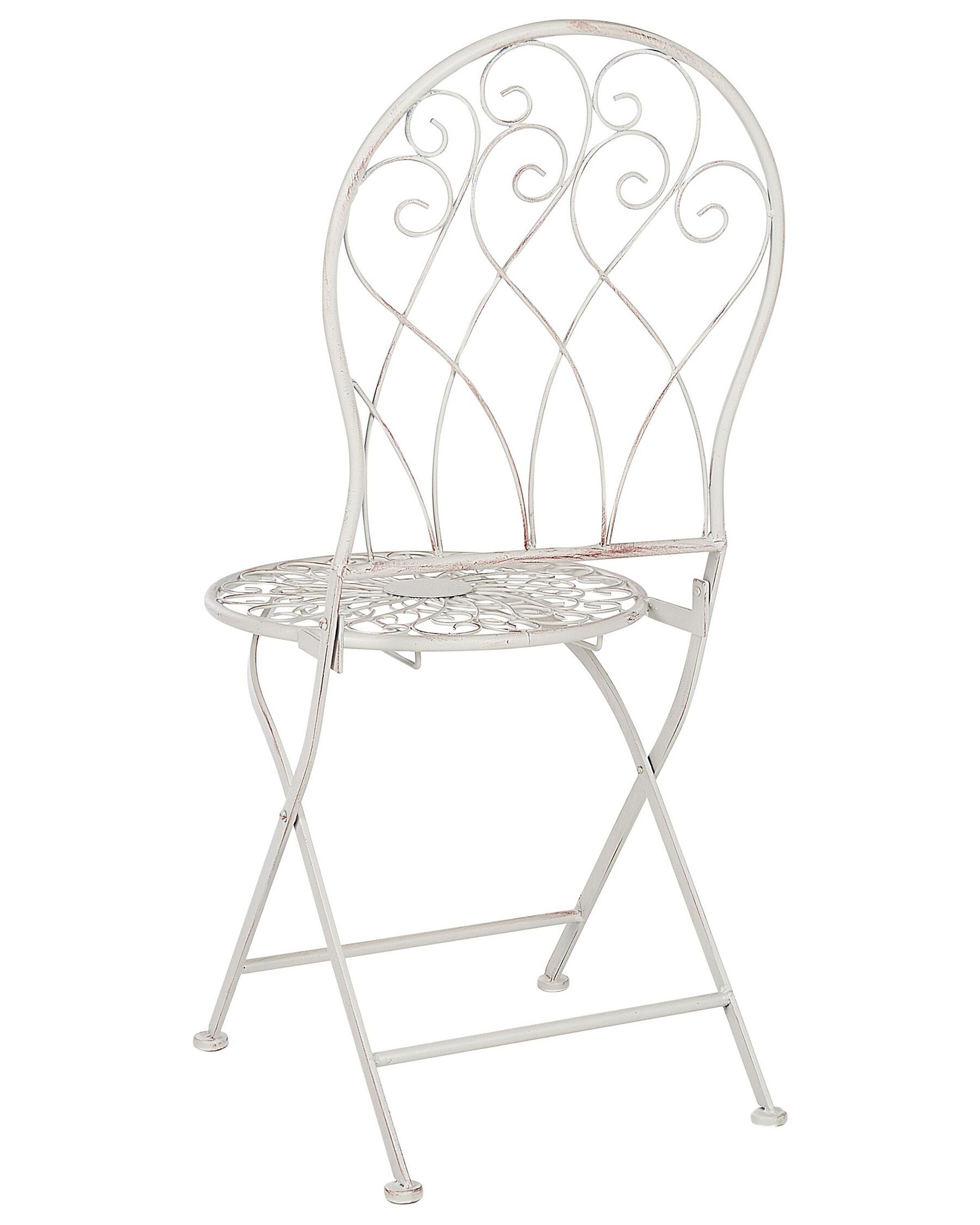 Set of 2 Garden Chairs STIFFE Metal White