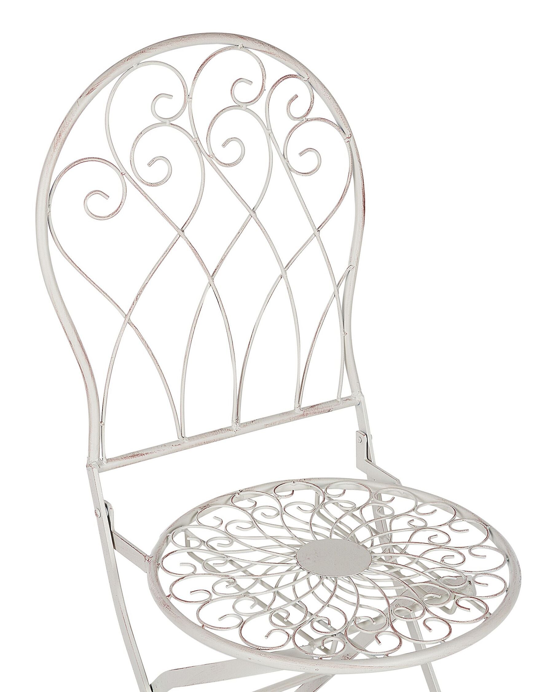 Set of 2 Garden Chairs STIFFE Metal White