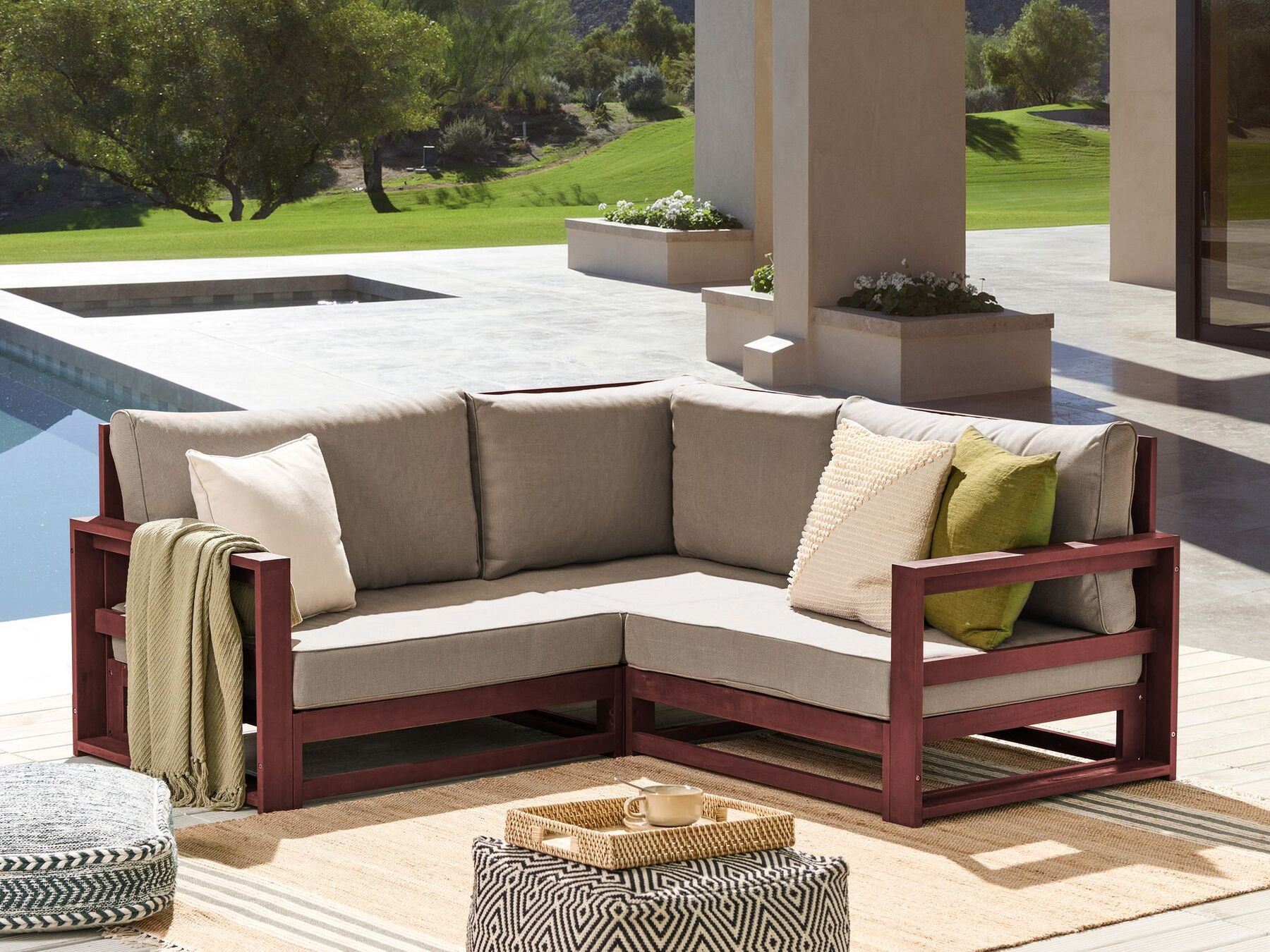 garden sofa 2 seater susua rattan natural