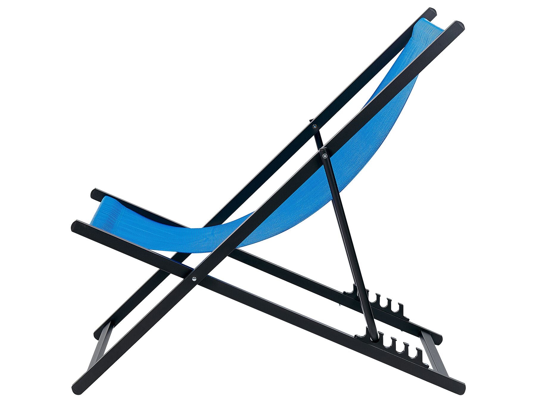 Folding Deck Chair Blue and Black LOCRI II