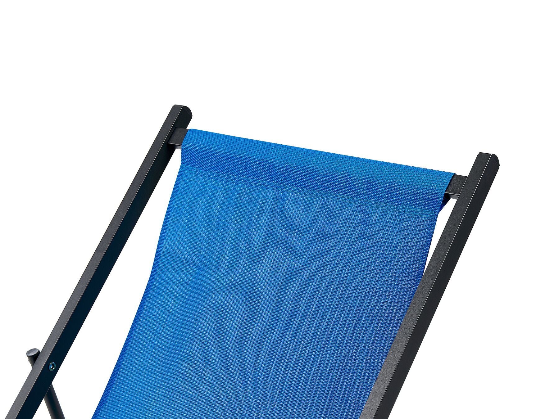 Folding Deck Chair Blue and Black LOCRI II