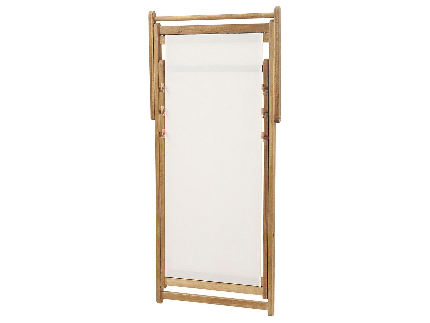 Folding Deck Chair ANZIO with Replacement Fabrics Acacia Wood Light Brown